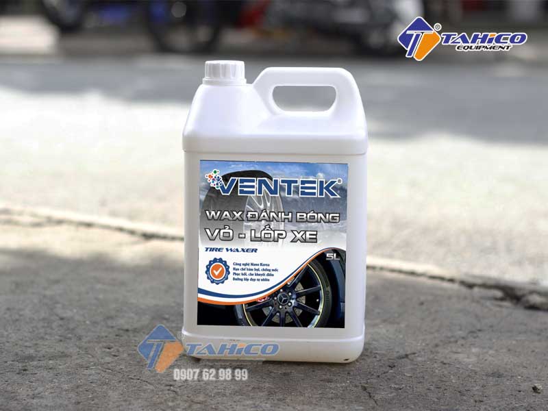 Dung dịch dưỡng bóng lốp ô tô xe máy Ventek 5 lít